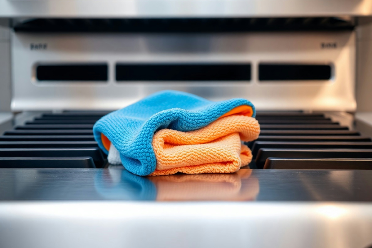 La magia della pulizia in cucina: due panni per una cappa in acciaio sempre splendente