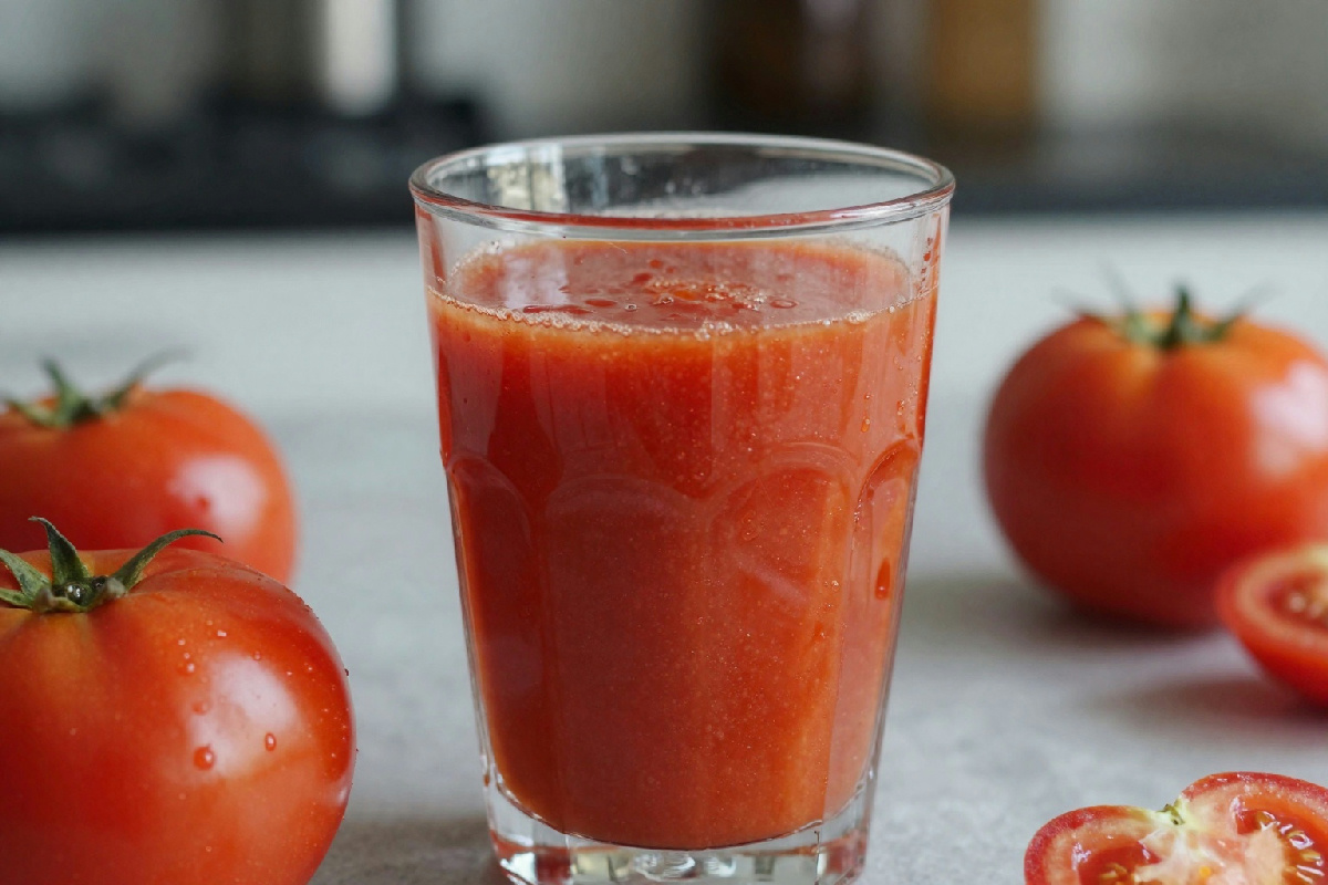 Bevendo succo di pomodoro quotidianamente, la tua pressione arteriosa può cambiare: ecco cosa sapere