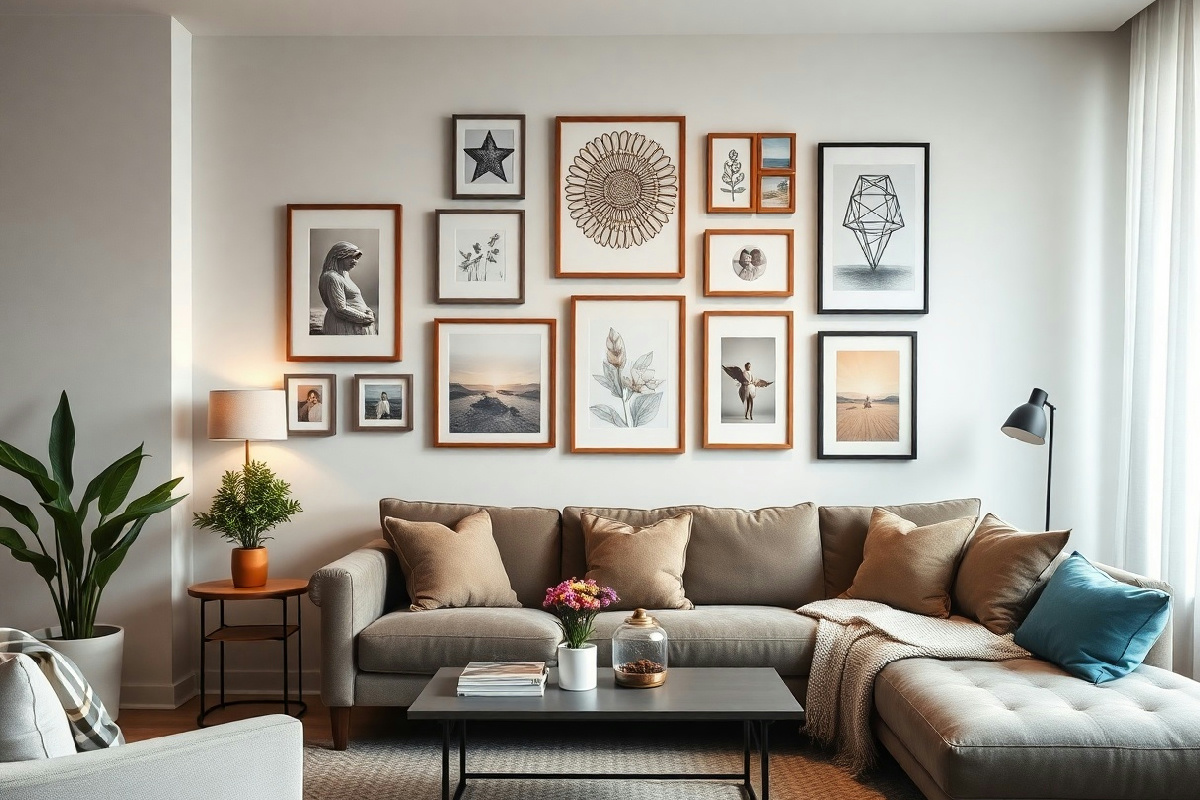 Dai nuova vita alla tua parete spoglia: idee creative per un salotto che parla di te
