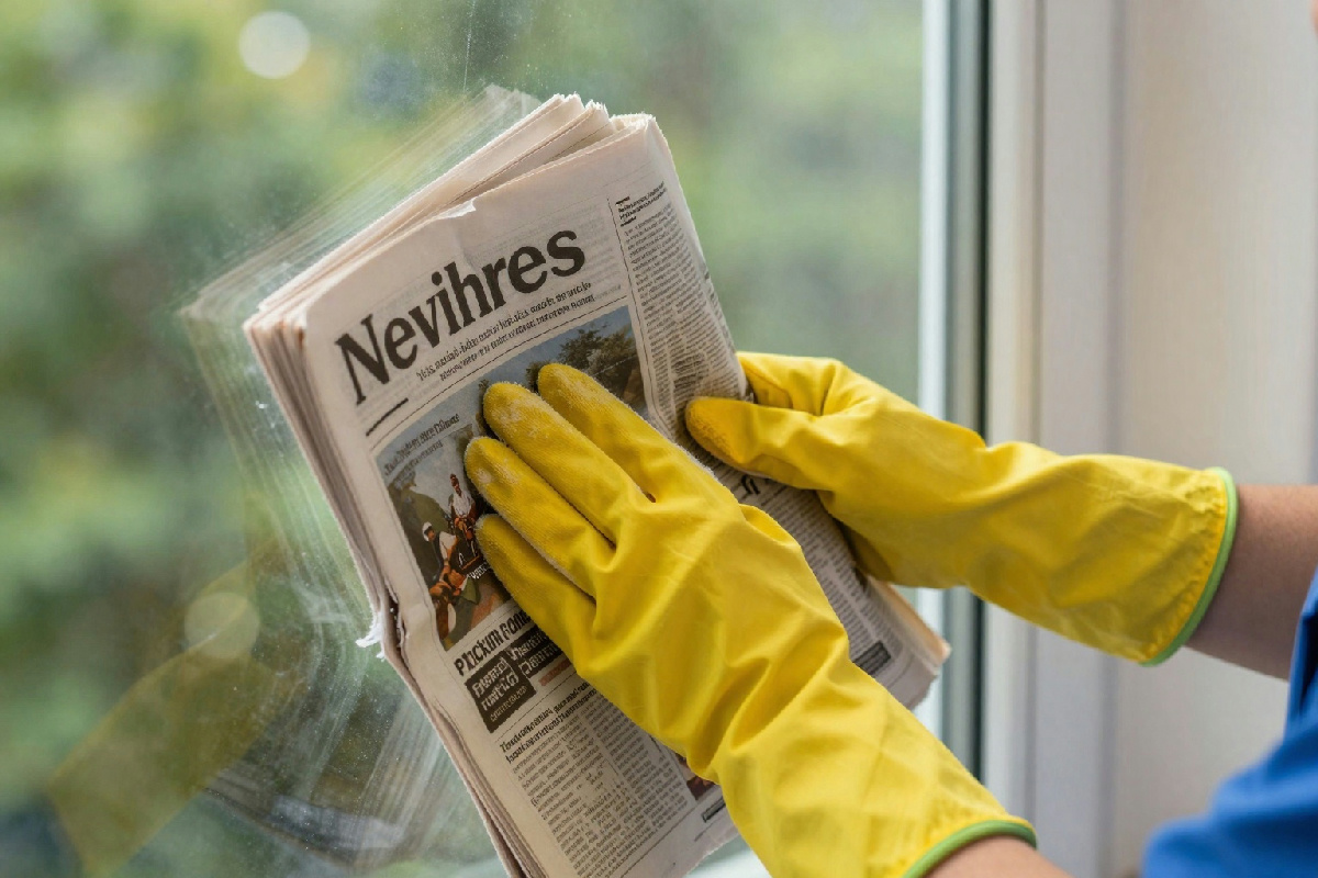 Pulizia vetri impeccabile: il trucco dei professionisti con la carta da giornale che non ha età